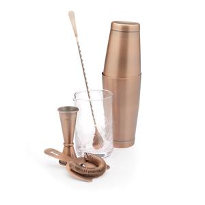 Mercer Culinary Barfly® 5-Piece Cocktail Mixing Set w/ Antique Copper Finish - M37131ACP