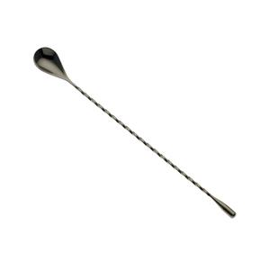 Mercer Culinary Barfly 12" Stainless Steel Twisted Stem Classic Bar Spoon - M37012BK