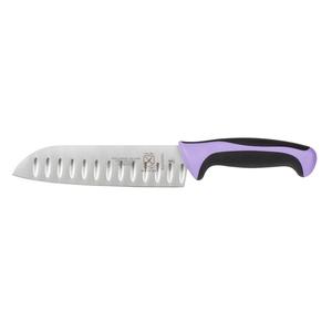 Mercer Culinary Millennia® 7" Granton Edge Japanese Steel Santoku Knife - M22707PU