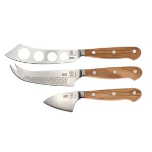 Mercer Culinary Renaissance® 3-Piece Cheese Knife Set w/ Olive Wood Handle - M23608OL