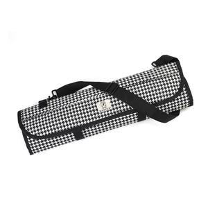 Mercer Culinary Hounds Tooth Heavy-Duty Hook-and-Loop 7- Knife Storage Roll - M30007HT 