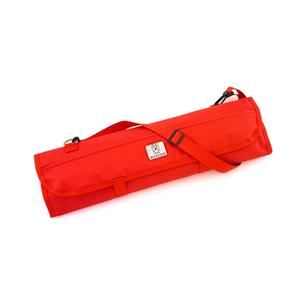 Mercer Culinary Red Heavy-Duty Hook-and-Loop 7- Knife Storage Roll - M30007RD