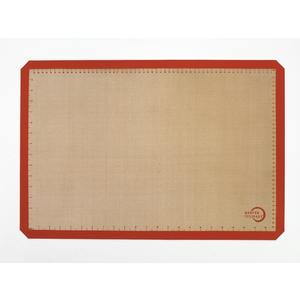 Mercer Culinary Orange 16.5in x 24.5in Full Size Bake Mat with Measure Marks - M31087OR 