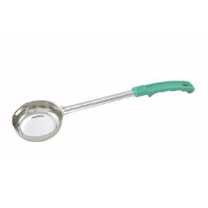 Winco 4oz Stainless Steel Green Solid Food Portioner - FPS-4 