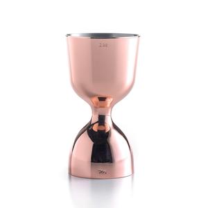 Mercer Culinary Barfly Heavy Duty Copper Plated 1 & 2 oz.Straight Rim Jigger - M37006CP