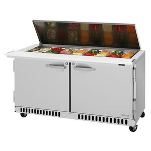 Turbo Air 60in 24 Pan Four Drawer Mega Top Sandwich Salad Prep Table - PST-60-24-FB-N-FL 