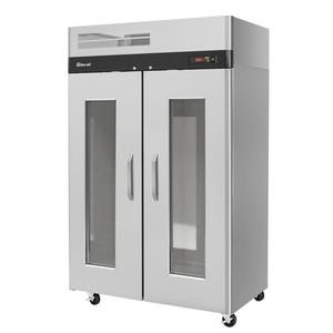 Turbo Air 51.75" Wide 42.9 Cubic Foot Two Section Heated Cabinet - M3H47-2-G-TS