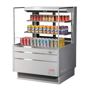 Turbo Air 34.75" Wide Horizontal Open Display Merchandiser Cooler - TOM-36L-UFD-S-3S-N