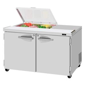 Turbo Air 48.25" 8 Pan Sandwich Salad Prep Table Work Station - PST-48-08S-N-FCL