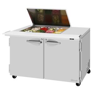 Turbo Air 48.25in Mega Top Sandwich Salad Prep Table Work Station - PST-48-12M-N-FL 