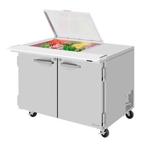 Turbo Air 48.25" Mega Top Sandwich Salad Prep Table Work Station - PST-48-12M-N-FCL