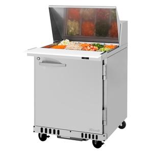 Turbo Air 27.5" 12 Pan Mega Top Sandwich Salad Prep Table - PST-28-12-FB-N(-L)