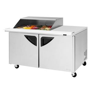 Turbo Air 60in 18 Pan Mega Top Sandwich Salad Prep Table Work Station - TST-60SD-18M-N-SL(-LW) 