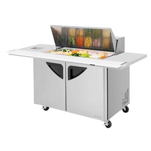 Turbo Air 72" 18 Pan Mega Top Sandwich Salad Prep Table - TST-48SD-18-E-SVC-N