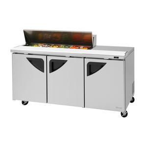 Turbo Air 72" 12 Pan Sandwich Salad Prep Table - TST-72SD-12S-N(-LW)