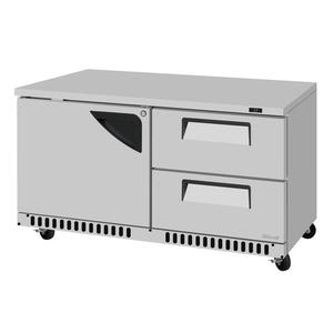 Turbo Air 60.25in Two Section Undercounter Refrigerator With Drawers - TUR-60SD-D2R(L)-FB-N 