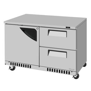 Turbo Air 48.25in Two Section Undercounter Refrigerator With Drawers - TUR-48SD-D2R(L)-FB-N 