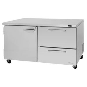 Turbo Air 60.25" 17 Cubic Foot Undercounter Freezer With Drawers - PUF-60-D2R(L)-N