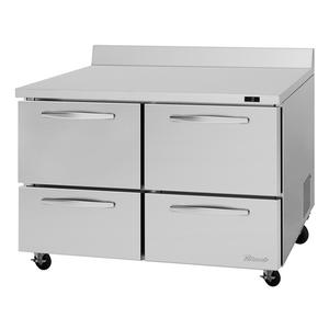 Turbo Air 48.25" 12.9 Cubic Foot Four Drawer Worktop Freezer - PWF-48-D4-N