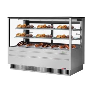 Turbo Air 72.5" 23.2 Cubic Foot Dry Bakery Display Case - TCGB-72UF-DR-S