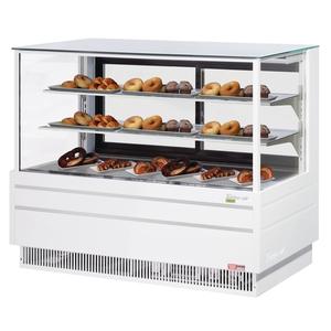 Turbo Air 60.5in 19.4cuft Dry Bakery Display Case - TCGB-60UF-DR-W(B) 