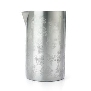 Mercer Culinary Barfly 21oz Stainless Steel Tiki Design Mixing Tin - M37079 