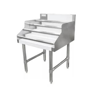 Falcon Food Service ICLS-4 30" Stainless Steel 18 Gauge Underbar 4 Tier Bottle Holder