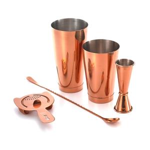 Mercer Culinary Barfly Basics 5 Piece Copper-Plated Bartending Set - M37101CP 