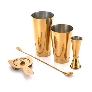 Mercer Culinary Barfly Basics 5 Piece Gold-Plated Bartending Set - M37101GD 