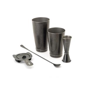 Mercer Culinary Barfly Basics 5 Piece Vintage Black-Plated Bartending Set - M37101VBK 