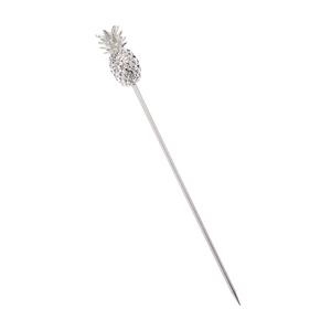 Mercer Culinary Barfly 4.38in Stainless Steel Cocktail Picks with Pineapple Top - M37181 