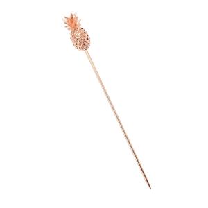 Mercer Culinary Barfly 4.38in Copper-Plated Cocktail Picks with Pineapple Top - M37181CP 