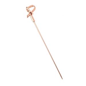 Mercer Culinary Barfly 4.3in Copper-Plated Cocktail Picks w/Bamboo Knot Top - M37182CP 