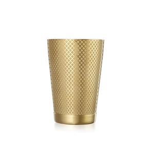 Mercer Culinary Barfly 18oz Diamond Etched Lattice Shaker with Capped Bottom - M37198GD 