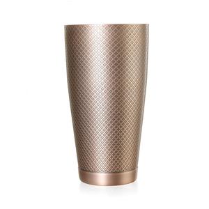 Mercer Culinary Barfly 28oz Diamond Etched Lattice Shaker with Capped Bottom - M37199ACP 