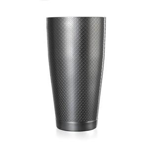 Mercer Culinary Barfly 28oz Diamond Etched Lattice Shaker with Capped Bottom - M37199BK 