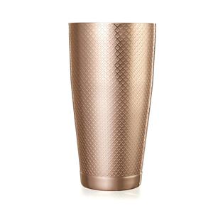 Mercer Culinary Barfly 28oz Diamond Etched Lattice Shaker with Capped Bottom - M37199CP 