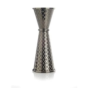 Mercer Culinary Barfly 1 & 2oz Diamond Etched Japanese Style Jigger - M37202BK 