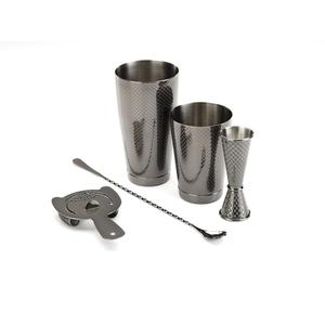 Mercer Culinary Barfly 5-Piece Stainless Steel Diamond Lattice Basic Set - M37206BK 