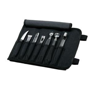 Mercer Culinary 8 Piece Knife Garnishing Kit with Heavy Duty Storage Roll - M40000 