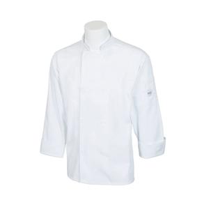 Mercer Culinary Millennia Unisex White Long Sleeve Chef Jacket - Small - M60010WHS 