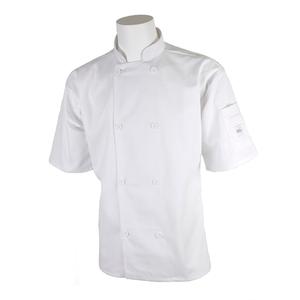 Mercer Culinary Millenia Series White Short Sleeve Chef Coat - 3XL - M60013WH3X