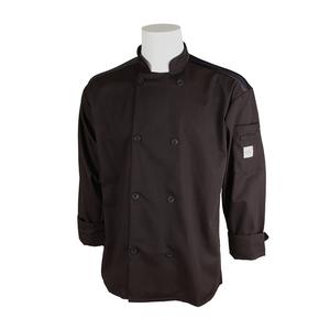 Mercer Culinary Millenia Air Series Black Long Sleeve Chef Coat - XXL - M60017BK2X 