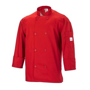 Mercer Culinary Millenia Air Series Red Long Sleeve Chef Coat - XL - M60017RD1X 