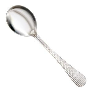 Winco Caspian Medium Weight Stainless Steel Bouillon Spoon - 1 Doz - 0023-04