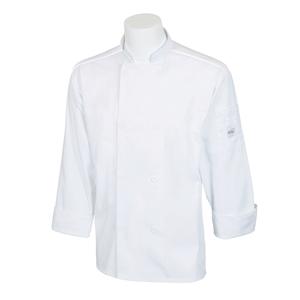 Mercer Culinary Millenia Air Series White Long Sleeve Chef Coat - XL - M60017WH1X 