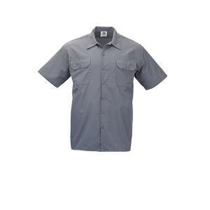 Mercer Culinary Metro Edge Series Gray Unisex Work Shirt with Mesh Back - XS - M60250GYXS 