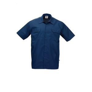 Mercer Culinary Metro Edge Navy Blue Unisex Work Shirt w/ Mesh Back - XS - M60250NBXS