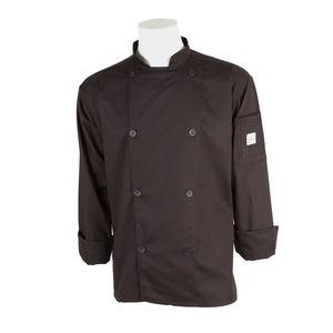 Mercer Culinary Genesis Unisex Black Long Sleeve Chef Jacket - XS - M61010BKXS 