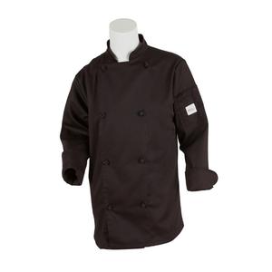 Mercer Culinary Genesis Women's Black Long Sleeve Chef Jacket - XS - M61040BKXS 